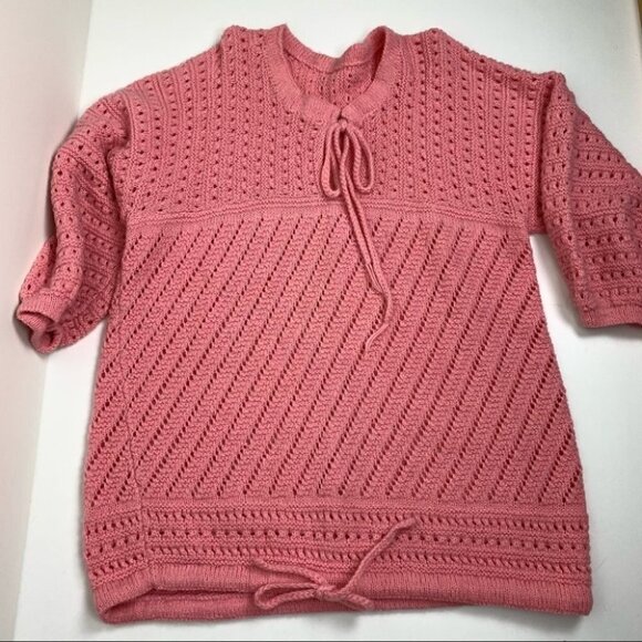 **Host  Pick** Handcrafted Pink Sweater Dress - Picture 4 of 7